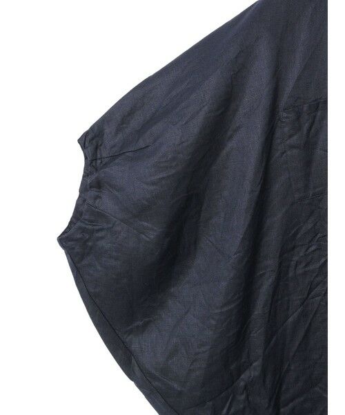 mizuiro ind / ミズイロインド シャツ・ブラウス | mizuiro ind リネンスタンドカラーコクーンシャツ | 詳細4