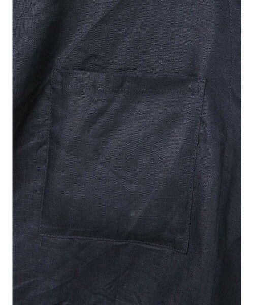 mizuiro ind / ミズイロインド シャツ・ブラウス | mizuiro ind リネンスタンドカラーコクーンシャツ | 詳細6