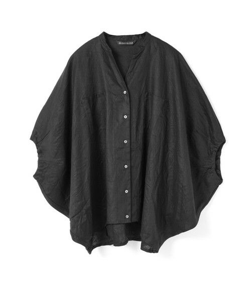 mizuiro ind / ミズイロインド シャツ・ブラウス | mizuiro ind リネンスタンドカラーコクーンシャツ | 詳細11