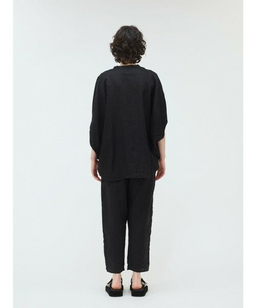 mizuiro ind / ミズイロインド シャツ・ブラウス | mizuiro ind リネンスタンドカラーコクーンシャツ | 詳細18