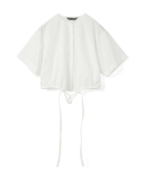 mizuiro ind/ミズイロインド mizuiro ind ドローストリングシャツ オフホワイト(color11) FREE mizuiro ind/ミズイロインド mizuiro ind ドローストリングシャツ オフホワイト(color11) FREE