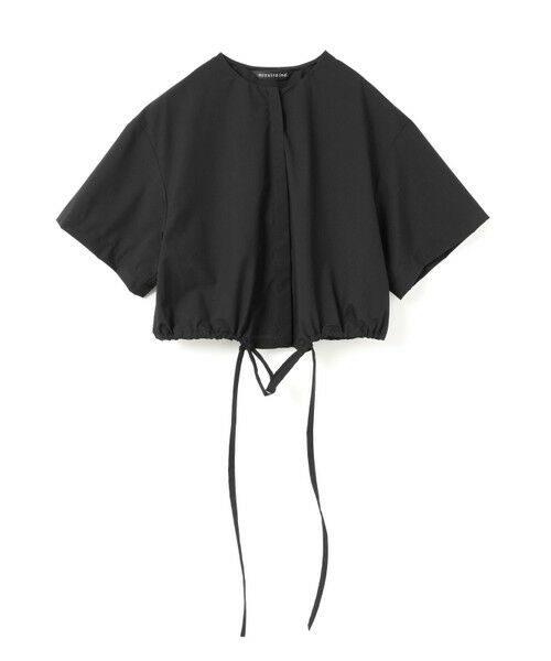 mizuiro ind/ミズイロインド mizuiro ind ドローストリングシャツ ブラック(color99) FREE mizuiro ind/ミズイロインド mizuiro ind ドローストリングシャツ ブラック(color99) FREE