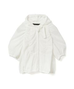 mizuiro ind / ミズイロインド シャツ・ブラウス | mizuiro ind ギャザーフード付きシャツ