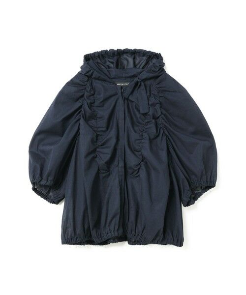 mizuiro ind/ミズイロインド mizuiro ind ギャザーフード付きシャツ ネイビー(color77) FREE mizuiro ind/ミズイロインド mizuiro ind ギャザーフード付きシャツ ネイビー(color77) FREE