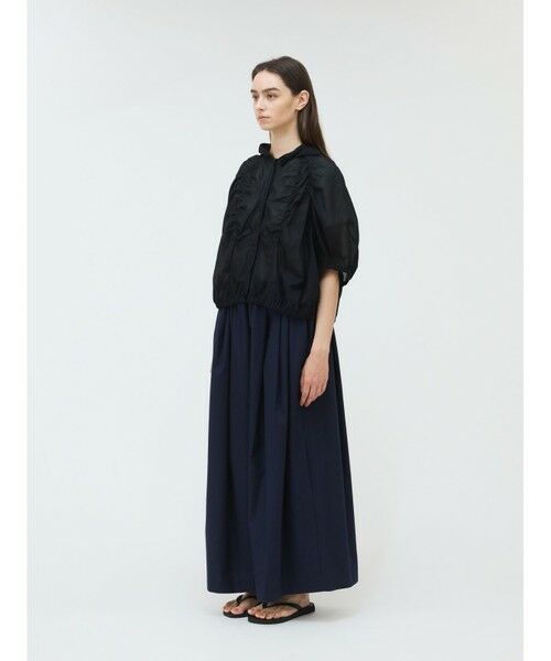 mizuiro ind / ミズイロインド シャツ・ブラウス | mizuiro ind ギャザーフード付きシャツ | 詳細15