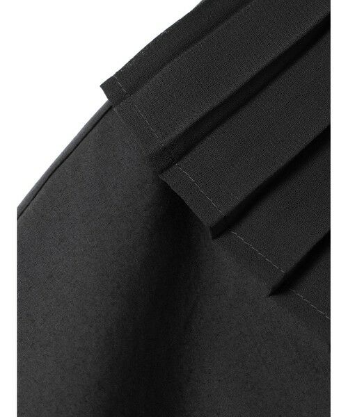 mizuiro ind　プリーツカラーシャツ　ブラック mizuiro ind プリーツカラーシャツ｜ MARcourt ONLINE STORE