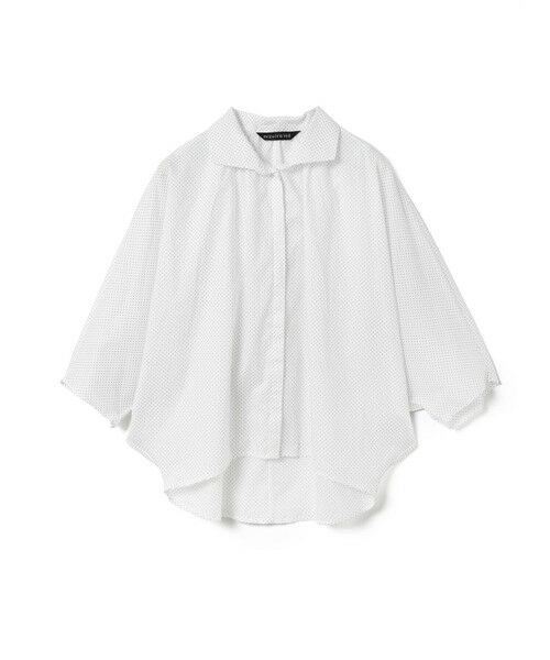 セール】 mizuiro ind ドットギャザードルマンシャツ （シャツ