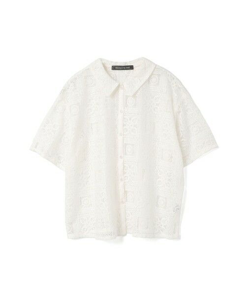 mizuiro ind タイルレースシャツ （シャツ・ブラウス）｜mizuiro