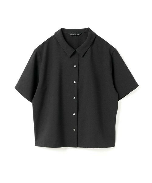 セール】 mizuiro ind ポプリンハーフスリーブシャツ （シャツ