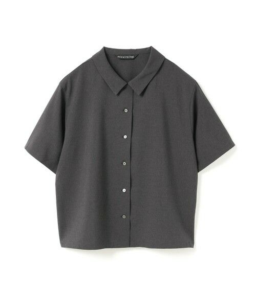 mizuiro ind/ミズイロインド mizuiro ind ポプリンハーフスリーブシャツ ダークグレー(color92) FREE mizuiro ind/ミズイロインド mizuiro ind ポプリンハーフスリーブシャツ ダークグレー(color92) FREE