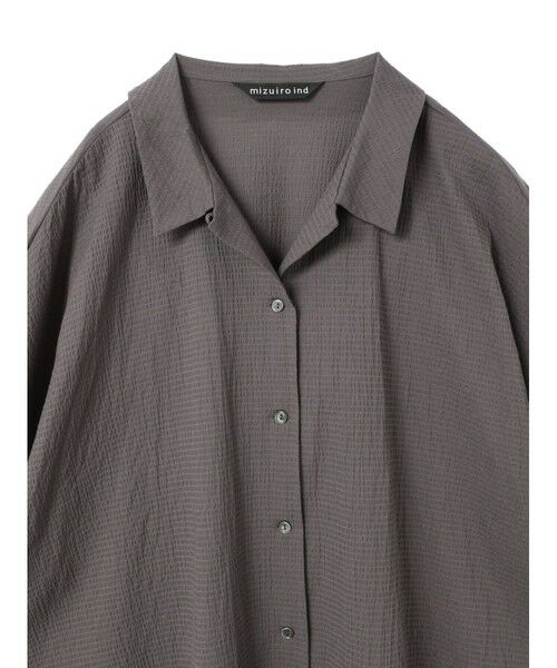 セール】 mizuiro ind リップルワイドシャツ （シャツ・ブラウス