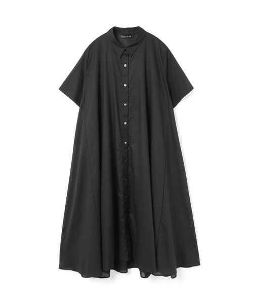 セール】 mizuiro ind ハーフスリーブフレアシャツワンピース