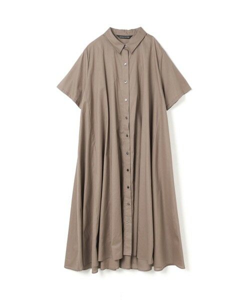 mizuiro ind (ミズイロインド) フレアロングシャツワンピース