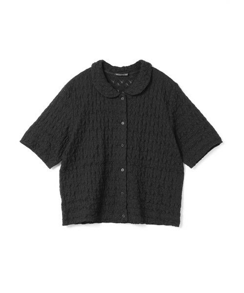 セール】 mizuiro ind ストレッチレースラウンドカラーシャツ