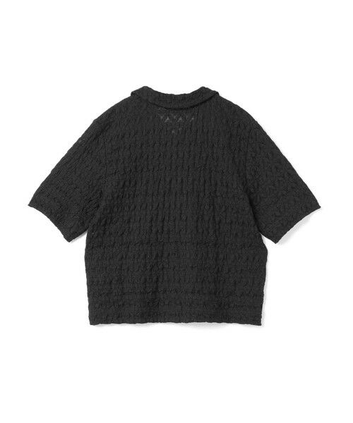 セール】 mizuiro ind ストレッチレースラウンドカラーシャツ