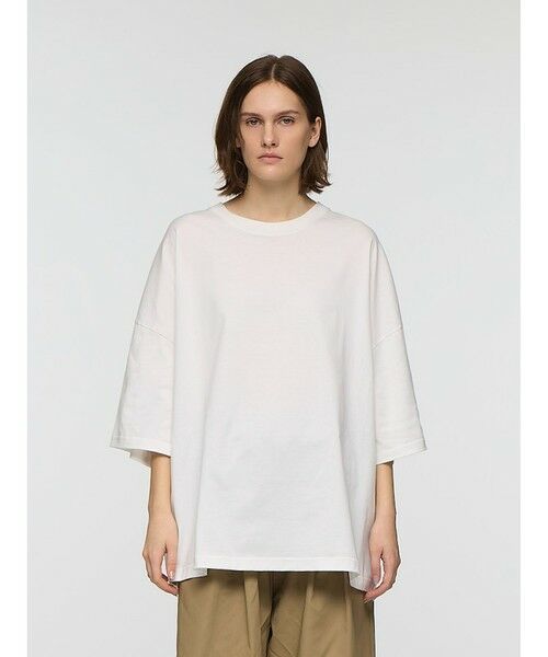 mizuiro ind / ミズイロインド ドレス | mizuiro ind クルーネックワイドチュニック(オフホワイト(color11))