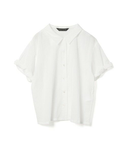 mizuiro ind/ミズイロインド mizuiro ind ロールアップスリーブシャツ オフホワイト(color11) FREE mizuiro ind/ミズイロインド mizuiro ind ロールアップスリーブシャツ オフホワイト(color11) FREE