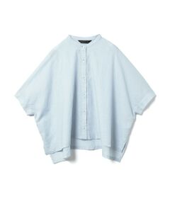 mizuiro ind / ミズイロインド シャツ・ブラウス | mizuiro ind リネンスタンドカラーワイドシャツ