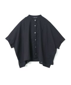 mizuiro ind / ミズイロインド シャツ・ブラウス | mizuiro ind リネンスタンドカラーワイドシャツ