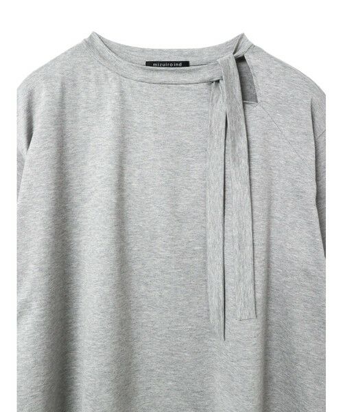tシャツ mizuiro ind リボンカラーTシャツ レディース セール】mizuiro ind リボンカラーTシャツ（Tシャツ/カットソー