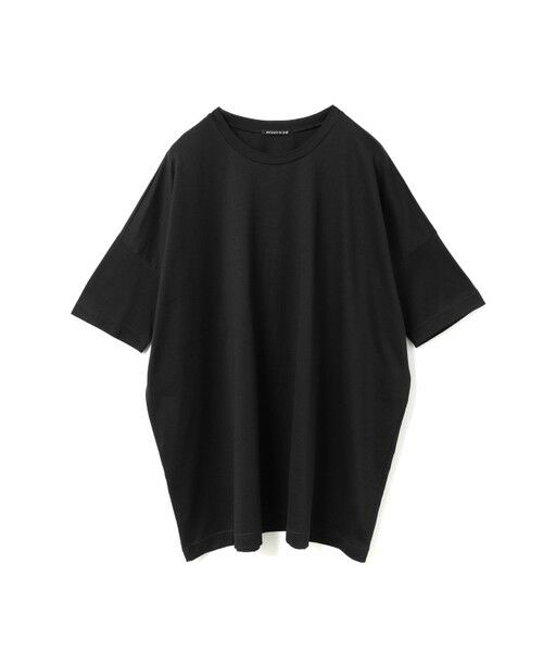 mizuiro ind/ミズイロインド mizuiro ind ワイドクルーネックチュニック ブラック(color99) FREE mizuiro ind/ミズイロインド mizuiro ind ワイドクルーネックチュニック ブラック(color99) FREE