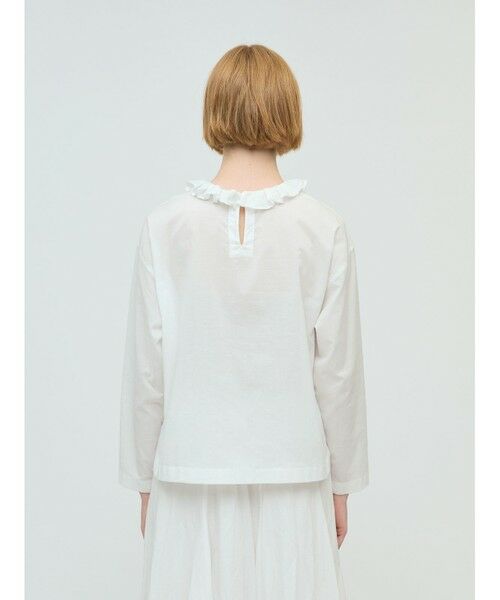 mizuiro ind フリルカラープルオーバーシャツ （シャツ
