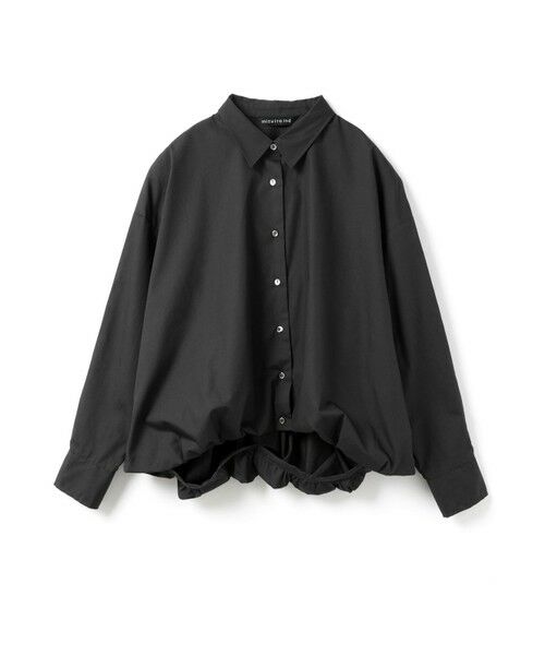 mizuiro ind/ミズイロインド mizuiro ind バルーンシャツ ブラック(color99) FREE mizuiro ind/ミズイロインド mizuiro ind バルーンシャツ ブラック(color99) FREE