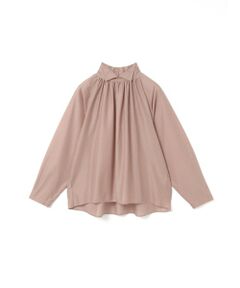 mizuiro ind / ミズイロインド シャツ・ブラウス | mizuiro ind スタンドシャツカラーギャザーシャツ