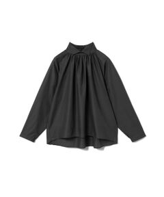 mizuiro ind / ミズイロインド シャツ・ブラウス | mizuiro ind スタンドシャツカラーギャザーシャツ