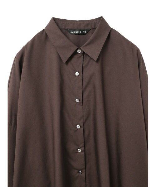 mizuiro ind / ミズイロインド シャツ・ブラウス | mizuiro ind ワイドチュニックシャツ | 詳細3
