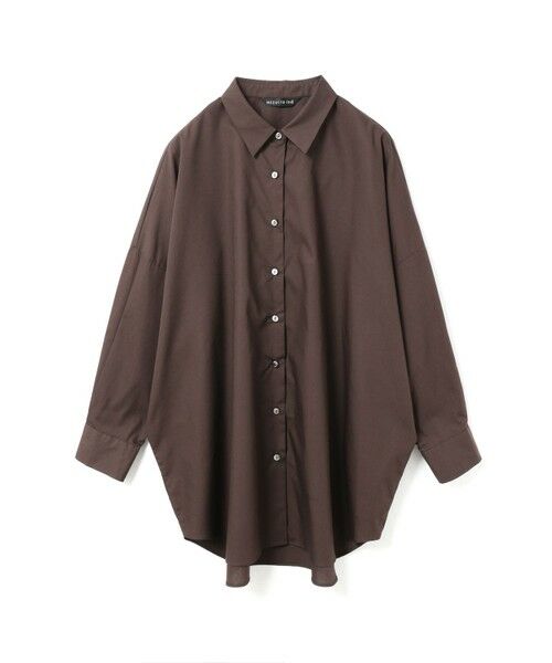 mizuiro ind / ミズイロインド シャツ・ブラウス | mizuiro ind ワイドチュニックシャツ(ブラウン(color44))