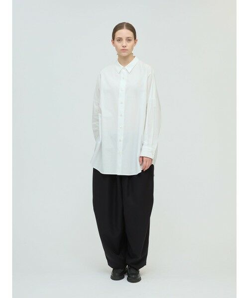 mizuiro ind / ミズイロインド シャツ・ブラウス | mizuiro ind ワイドチュニックシャツ | 詳細15