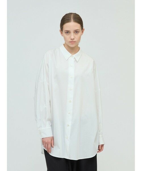 mizuiro ind / ミズイロインド シャツ・ブラウス | mizuiro ind ワイドチュニックシャツ(オフホワイト(color11))