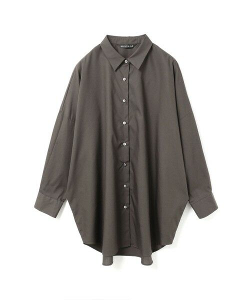 mizuiro ind / ミズイロインド シャツ・ブラウス | mizuiro ind ワイドチュニックシャツ(ダークグレー(color92))