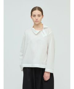 mizuiro ind / ミズイロインド シャツ・ブラウス | mizuiro ind ジップハイネックカラープルオーバー