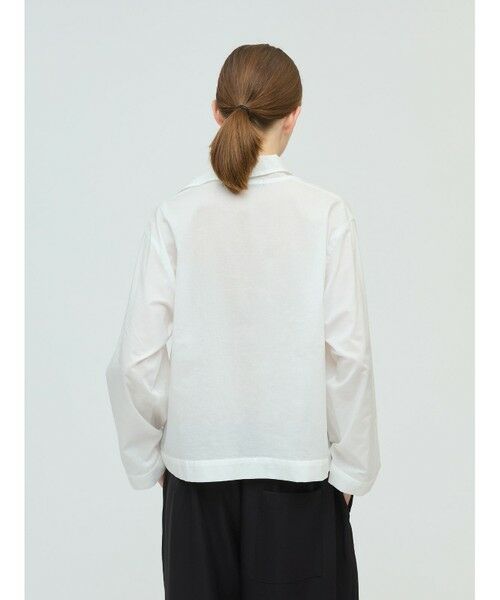 mizuiro ind / ミズイロインド シャツ・ブラウス | mizuiro ind ジップハイネックカラープルオーバー | 詳細15