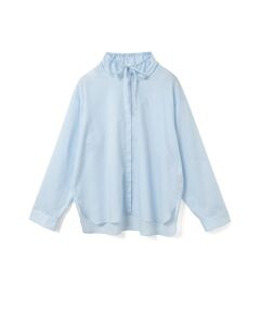 mizuiro ind / ミズイロインド シャツ・ブラウス | mizuiro ind ギャザースタンドカラーシャツ