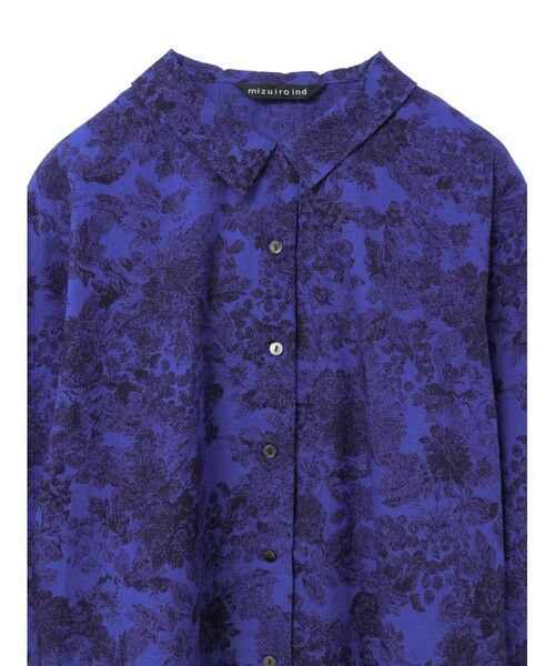 mizuiro ind / ミズイロインド シャツ・ブラウス | mizuiro ind プリントベーシックシャツ | 詳細10
