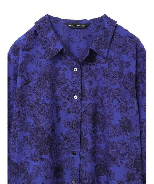 mizuiro ind / ミズイロインド シャツ・ブラウス | mizuiro ind プリントベーシックシャツ | 詳細11