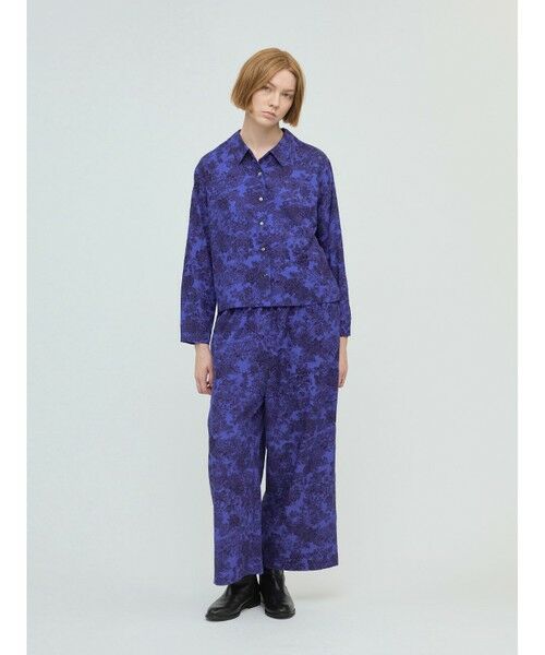 mizuiro ind / ミズイロインド シャツ・ブラウス | mizuiro ind プリントベーシックシャツ | 詳細6