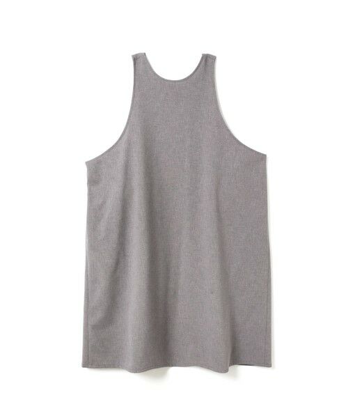 mizuiro ind/ミズイロインド mizuiro ind クルーネックチュニックワンピース ライトグレー(color90) FREE mizuiro ind/ミズイロインド mizuiro ind クルーネックチュニックワンピース ライトグレー(color90) FREE
