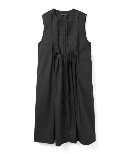 mizuiro ind / ミズイロインド ロング・マキシ丈ワンピース | mizuiro ind クルーネックピンタックワンピース | 詳細2