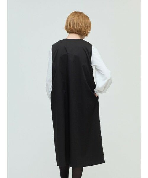 mizuiro ind / ミズイロインド ロング・マキシ丈ワンピース | mizuiro ind クルーネックピンタックワンピース | 詳細14