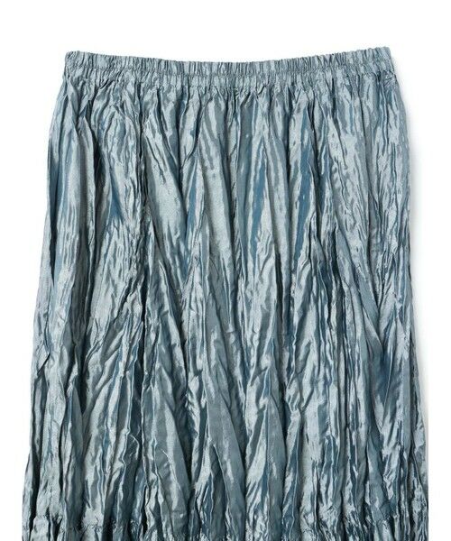 mizuiro ind / ミズイロインド ミニ・ひざ丈スカート | mizuiro ind サテンワッシャープリーツスカート | 詳細2