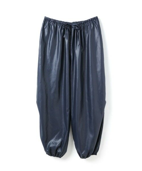 mizuiro ind / ミズイロインド その他パンツ | mizuiro ind グロッシードローストリングヘムイージーパンツ(ネイビー(color77))