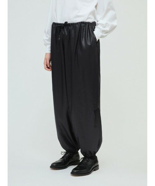 mizuiro ind / ミズイロインド その他パンツ | mizuiro ind グロッシードローストリングヘムイージーパンツ | 詳細14