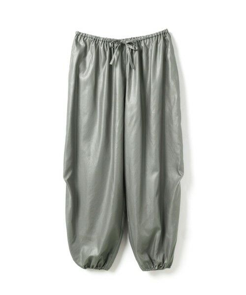 mizuiro ind / ミズイロインド その他パンツ | mizuiro ind グロッシードローストリングヘムイージーパンツ(グレー(color91))