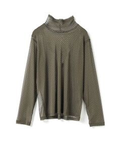 mizuiro ind / ミズイロインド カットソー | mizuiro ind メッシュドットハイネックプルオーバー