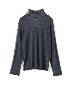 mizuiro ind / ミズイロインド カットソー | mizuiro ind メッシュドットハイネックプルオーバー