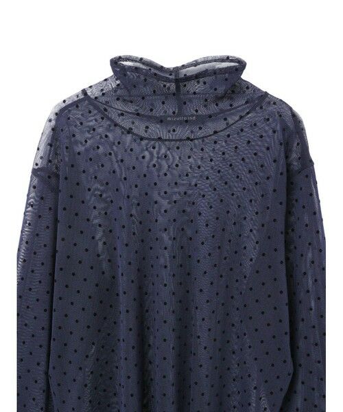 mizuiro ind / ミズイロインド カットソー | mizuiro ind メッシュドットハイネックプルオーバー | 詳細4